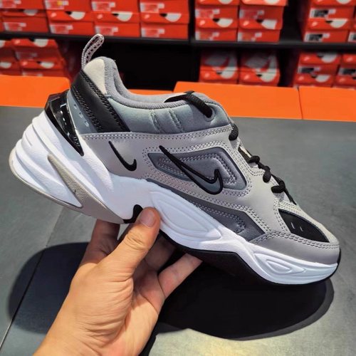 Nike M2K Tekno 男子黑灰色 复古 休闲 厚底老爹鞋AV4789-007