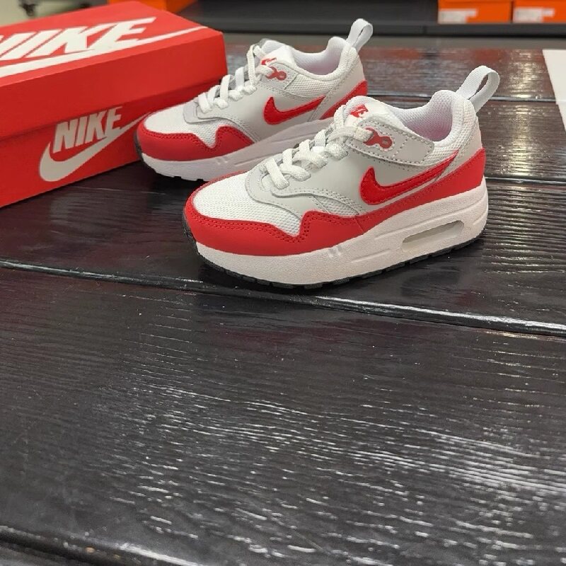 Nike耐克幼童鞋春秋新款AIR MAX 1魔术贴气垫运动鞋 DZ3308-003