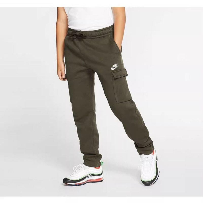 Nike/耐克正品秋季新款大童加绒运动宽松透气系带长裤 CQ4298-326