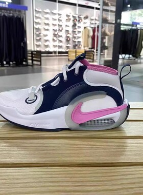 NIKE耐克2025春新款大童鞋AIR ZOOM缓震透气运动篮球鞋FB2689-102