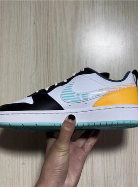 Nike Court Borough Low 2 白绿 大童低帮休闲板鞋 DX5767-111