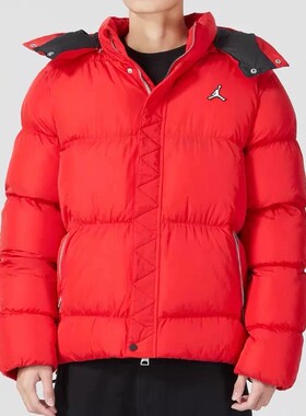 Nike/耐克百搭简约男装冬季红色外套运动休闲棉服 DQ8105-612