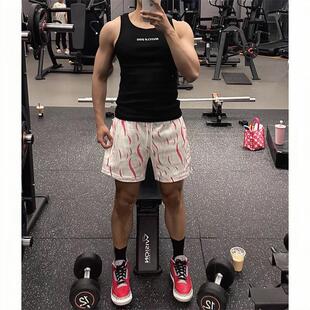 网眼速干运动风训练裤 男款 潮牌街头三四分 篮球短裤 2025青少年美式