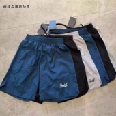 宽松不过膝梭织速干跑步健身训练运动中裤 2025三分篮球短裤 男美式