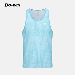 多威流荧马拉松跑步田径背心新款男健身运动训练无袖T恤2142319