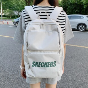 Skechers斯凯奇双肩包大容量潮流百搭学生书包开学初中高中大学生