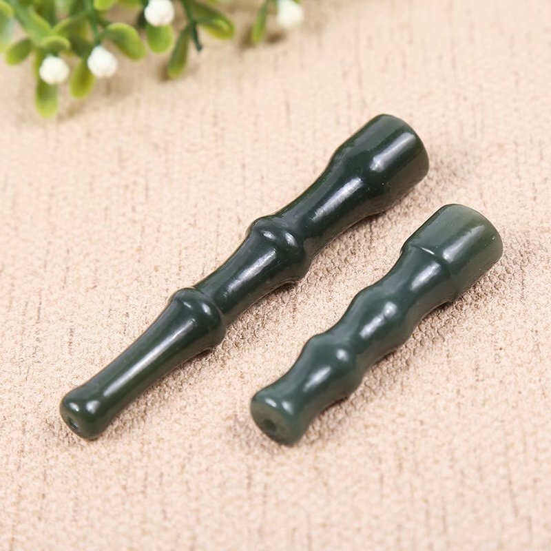 天然和田玉烟嘴烟具烟袋嘴青玉烟杆配件烟斗吸烟过滤器烟嘴男款
