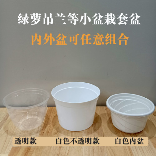 绿萝吊兰花卉塑料套盆吸水盆便宜