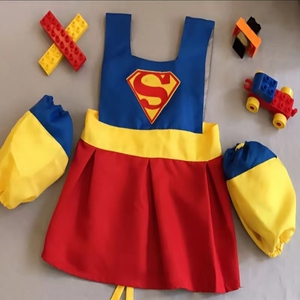 定制儿童罩衣防水防脏秋冬外穿反穿衣男宝宝吃饭围兜幼儿园画画衣
