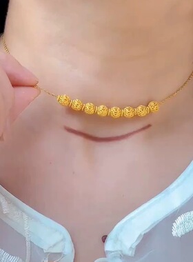 2025新款遮疤痕项链夏天遮疤甲状腺术后转运珠锁骨链小众精致礼物