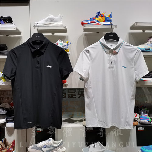 李宁POLO衫T恤短袖速干透气