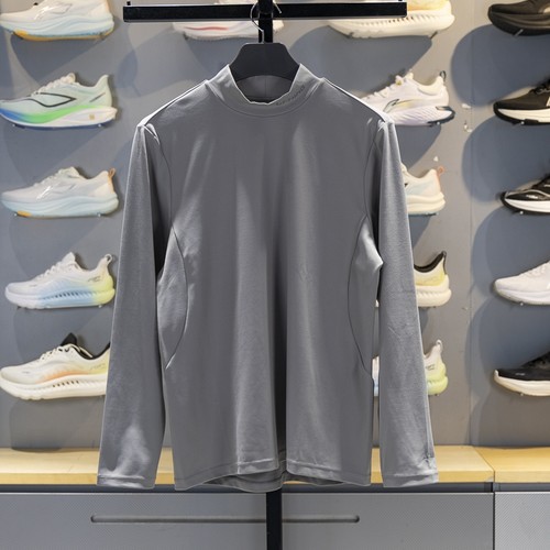 李宁长袖男子半高领长袖T恤