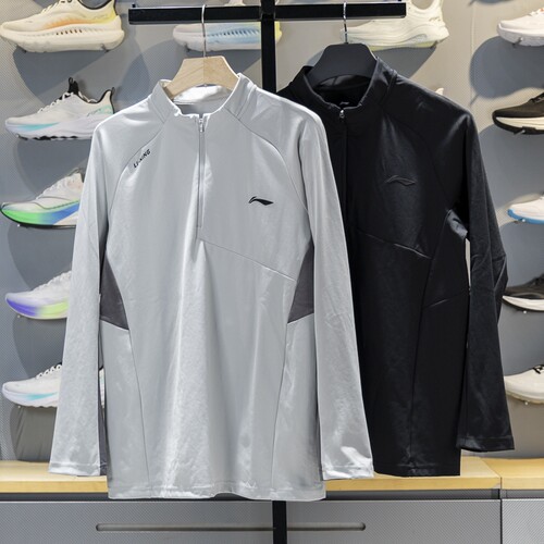 李宁长袖男子透气长袖T恤