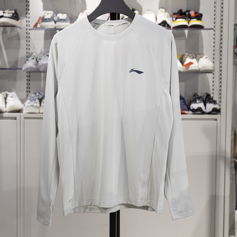 李宁长袖男子速干凉爽长袖T恤