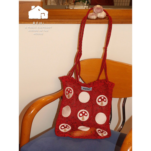 REhi蘑菇兜兜风托特包