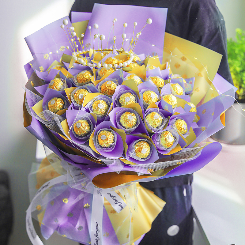 圣诞节礼物费列罗巧克力花束送女友儿童男朋友闺蜜生日成年礼跨年