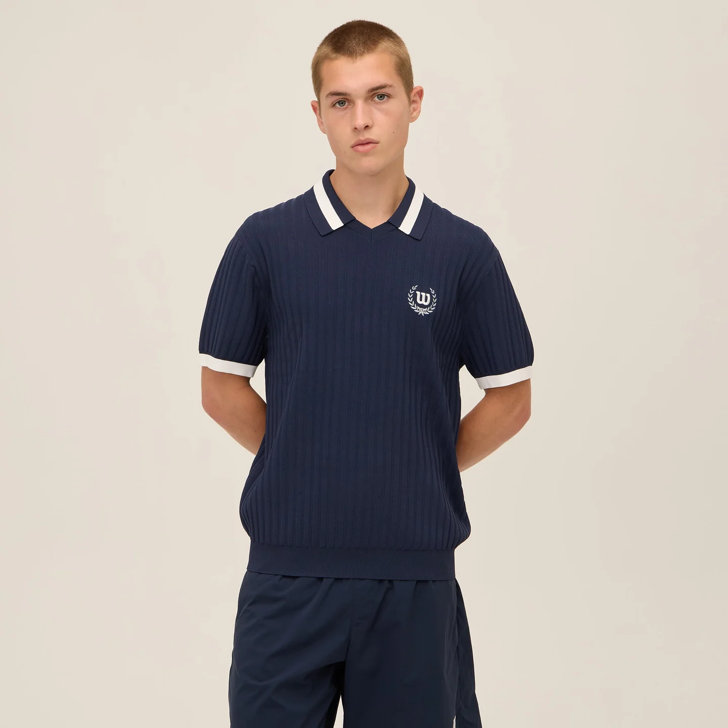 Kith for Wilson Doherty威尔胜联名老钱风网球服套头v领网球polo