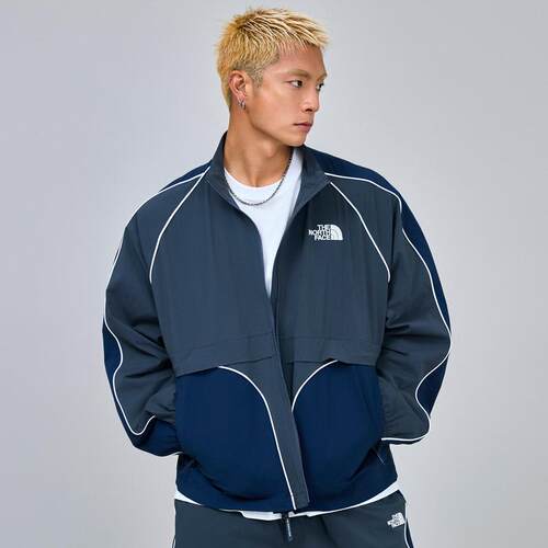 海外代购THE NORTH FACE/北面男士运动茄克防风透气拼色立领户外
