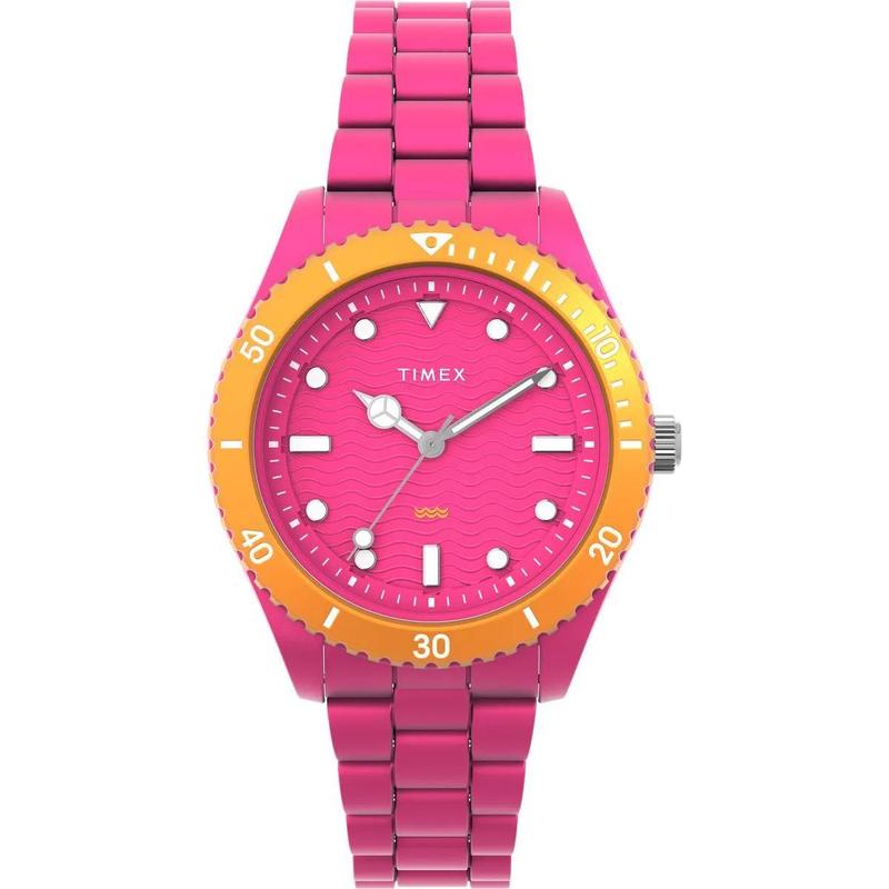 Timex/天美时石英真皮女表复古潮流防水时尚多功能腕表