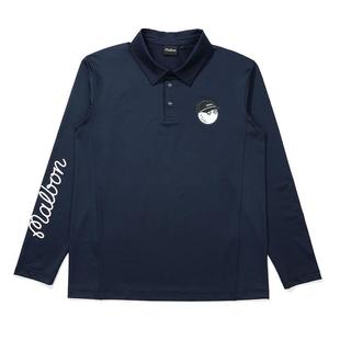 Polo衫 代购 长袖 GOLF男士 透气速干舒适贴身抗皱深蓝色 MALBON