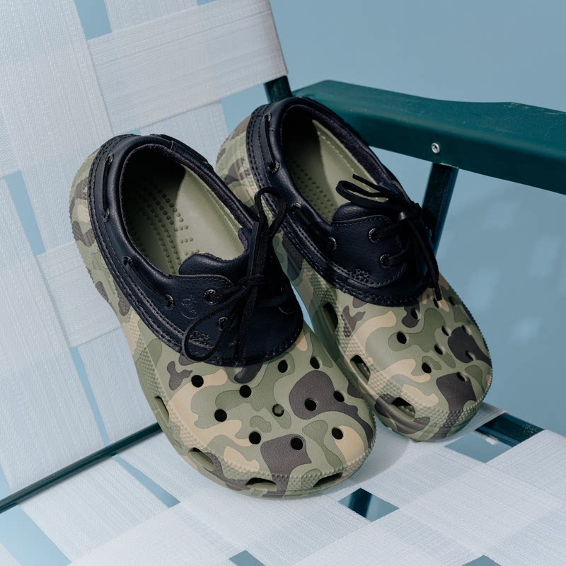 Crocs Classic Duck卡骆驰迷彩印花拼色洞洞鞋户外运动凉鞋26新款