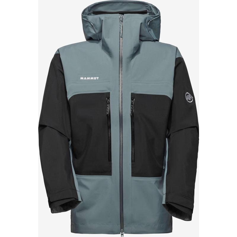 代购Mammut男士冲锋衣防风防水轻量保暖户外夹克连帽长袖