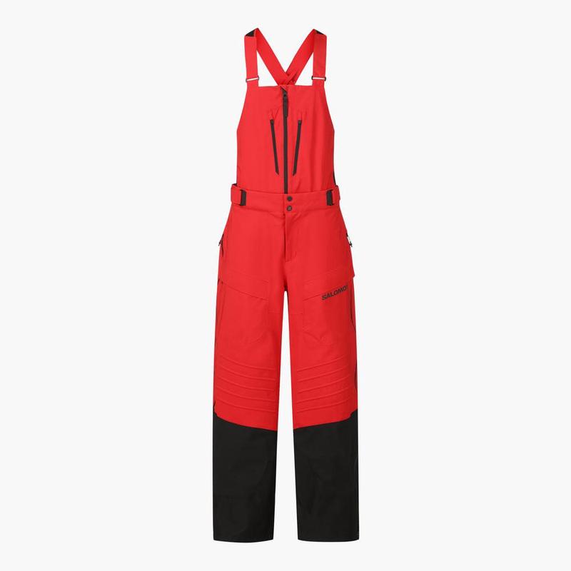 代购代购SALOMON萨洛蒙男士滑雪裤防水防风保暖户外裤背带式长裤