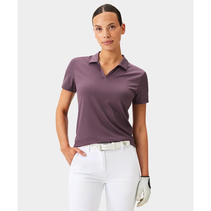 代购MACADE女高尔夫服装透气运动上衣修身休闲衬衫高尔夫场日常