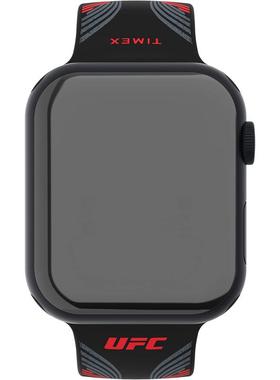 代购Timex/天美时黑色硅胶表带适配苹果mmmmmm荧光夜光 buckle表