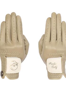 代购MalbonGolf女士高尔夫手套透气防滑贴合手型耐磨天然羊皮