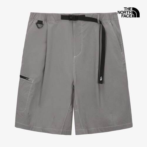 代购THE NORTH FACE北面男女登山短裤透气速干耐磨防泼水灰色