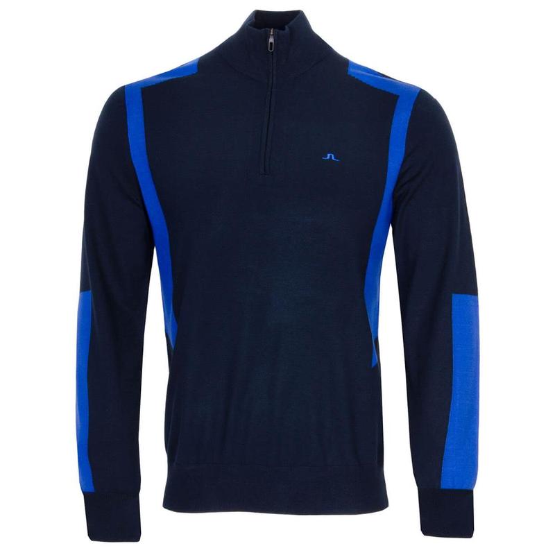 金·林德伯格J Lindeberg Kendrick Knitted Zip 男子高尔夫毛衣