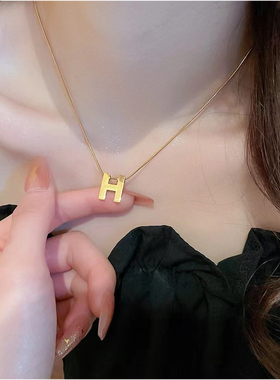 女不掉色不过敏项链锁骨链毛衣链