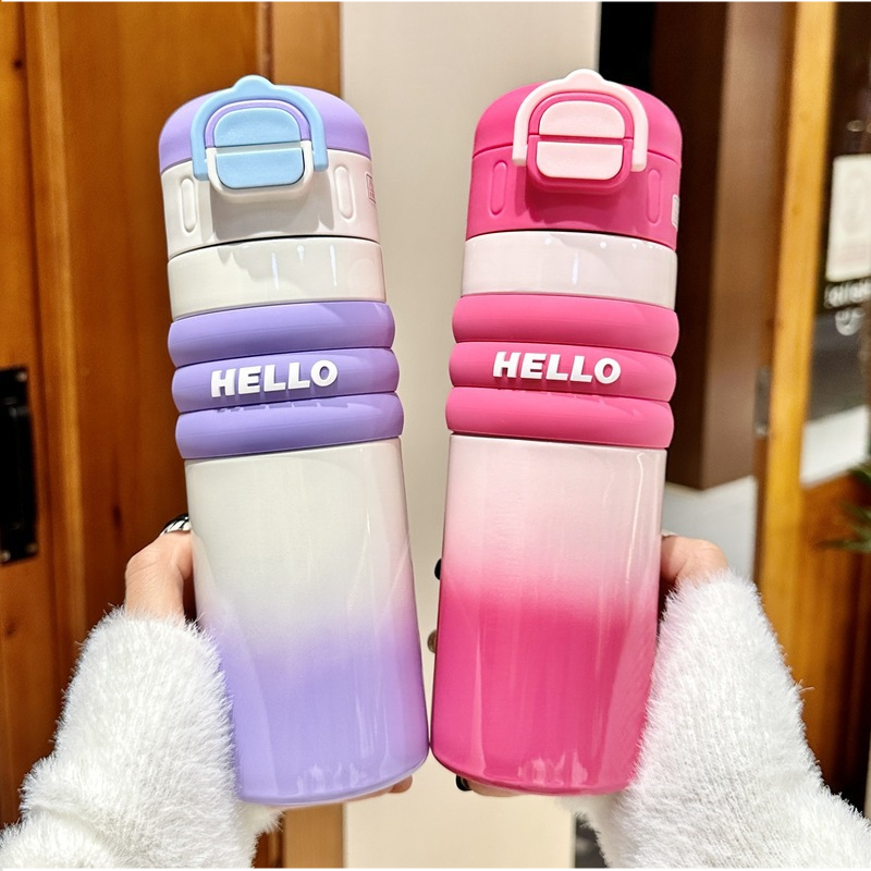 【316不锈钢】500ML保温杯女高颜值双饮杯大容量吸管杯水杯水壶男