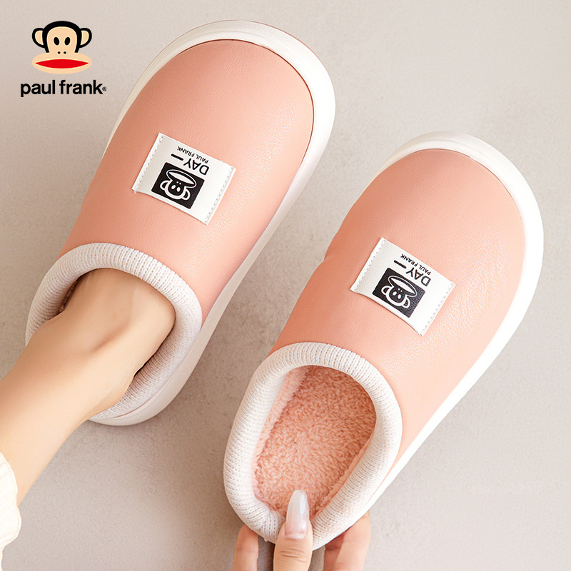 大嘴猴棉拖鞋居家情侣保暖毛绒棉拖EVA底 66177