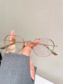 ROMEO罗密欧纯钛多边形男女款 加厚镜框近视镜架眼镜全框双色R192