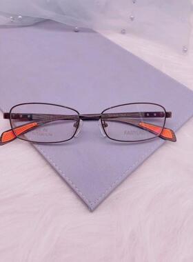 专柜正品FAIRYLAND法利兰眼镜纯钛时尚复多边形全框近视镜框F8628