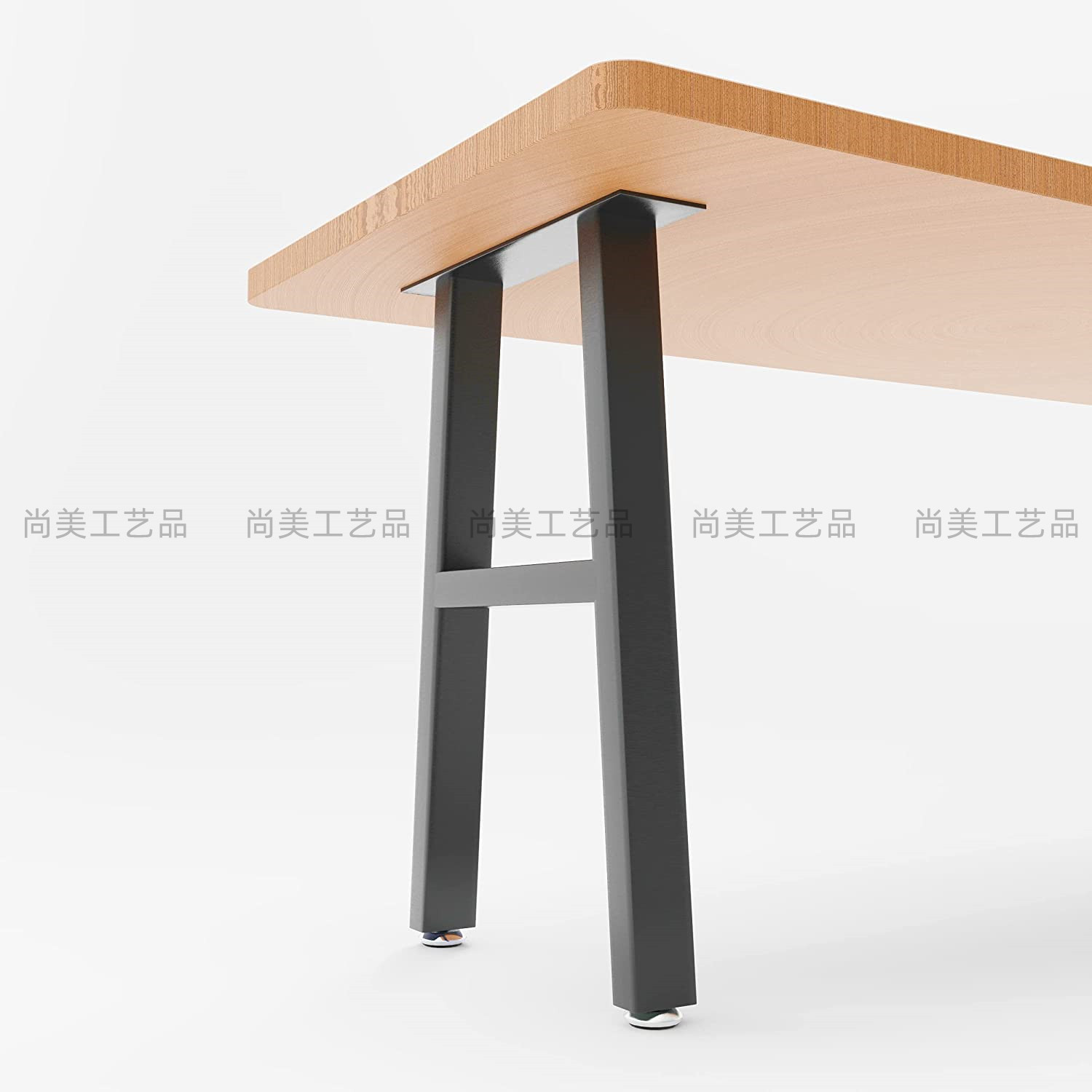 现代铁艺加工简约会议桌办公桌脚桌腿台架 台桌工作台架 五金桌脚