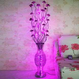 凯品紫色艺术创意花瓶落地灯客厅卧室结婚乔迁装饰灯vaselamp变色