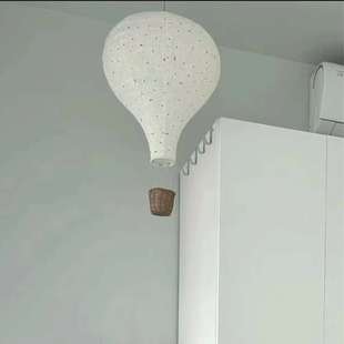 ins手工布艺热气球儿童房温馨装饰吊灯灯罩饰品家具摆件