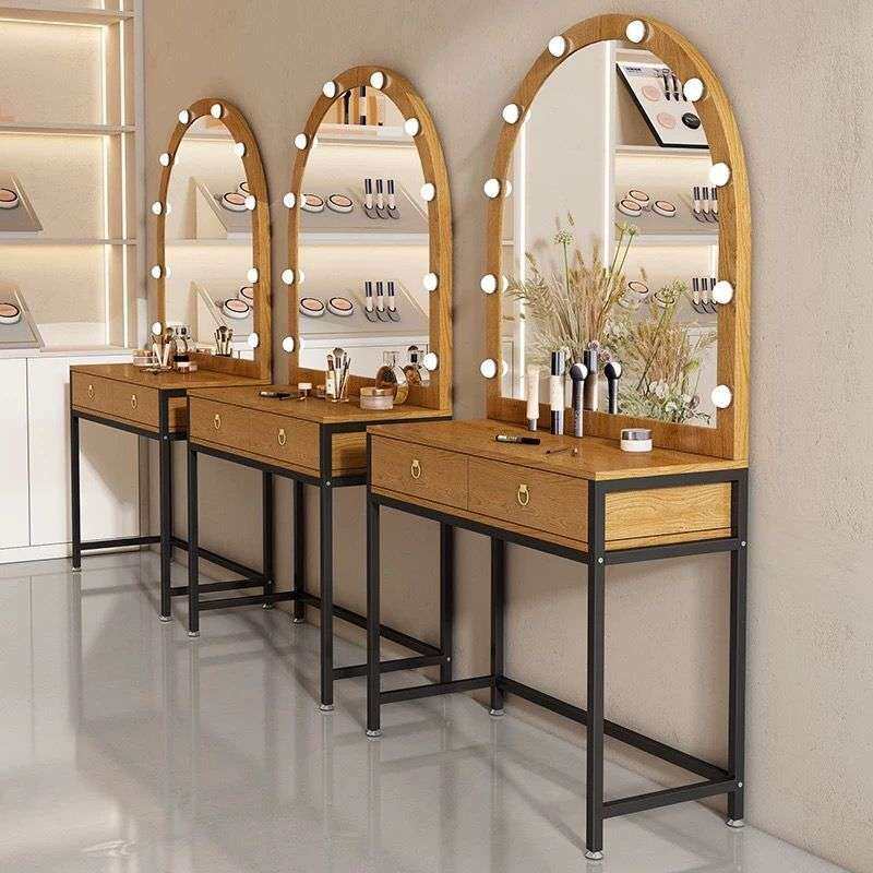 婚纱店化妆台带灯专业彩妆学校化妆师美容院梳妆台影楼化妆桌