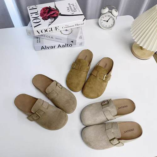 2026春舒适包头半拖勃肯鞋女