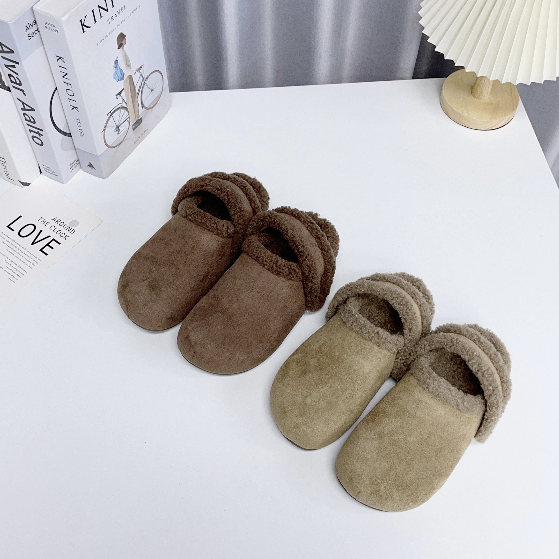 新款两穿毛绒勃肯鞋女包头加绒半拖鞋一脚蹬保暖懒人鞋软底,女鞋,勃肯鞋/软木鞋,淘宝优惠券,粉丝福利购,淘宝优惠卷