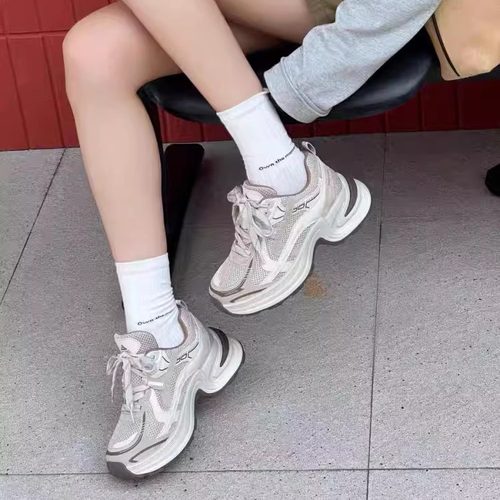 韩版ins显腿细老爹鞋女