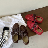 女款 2025秋季 新款 复古德训鞋 透气百搭平底运动休闲鞋 女