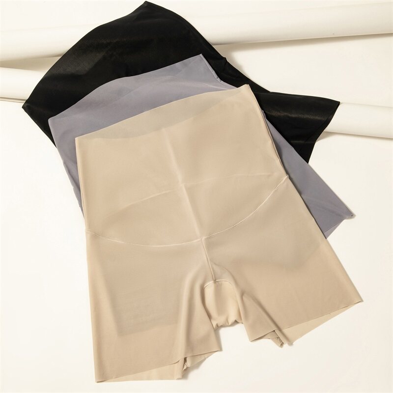 孕妇冰丝安全裤大码夏季防走光内裤二合一高腰托腹薄款无痕短裤头