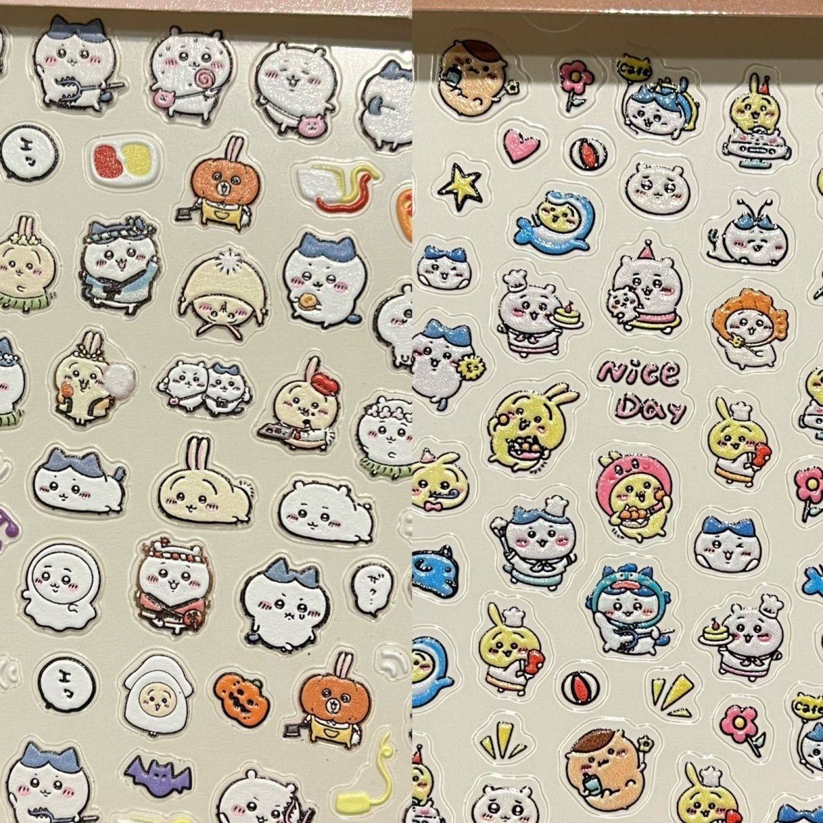 吉伊卡哇透明贴纸高颜值卡通可爱ins学生专用笔杆手账防水装饰贴