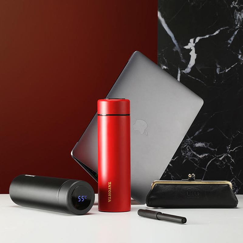 智能显温保温杯不锈钢多样屋