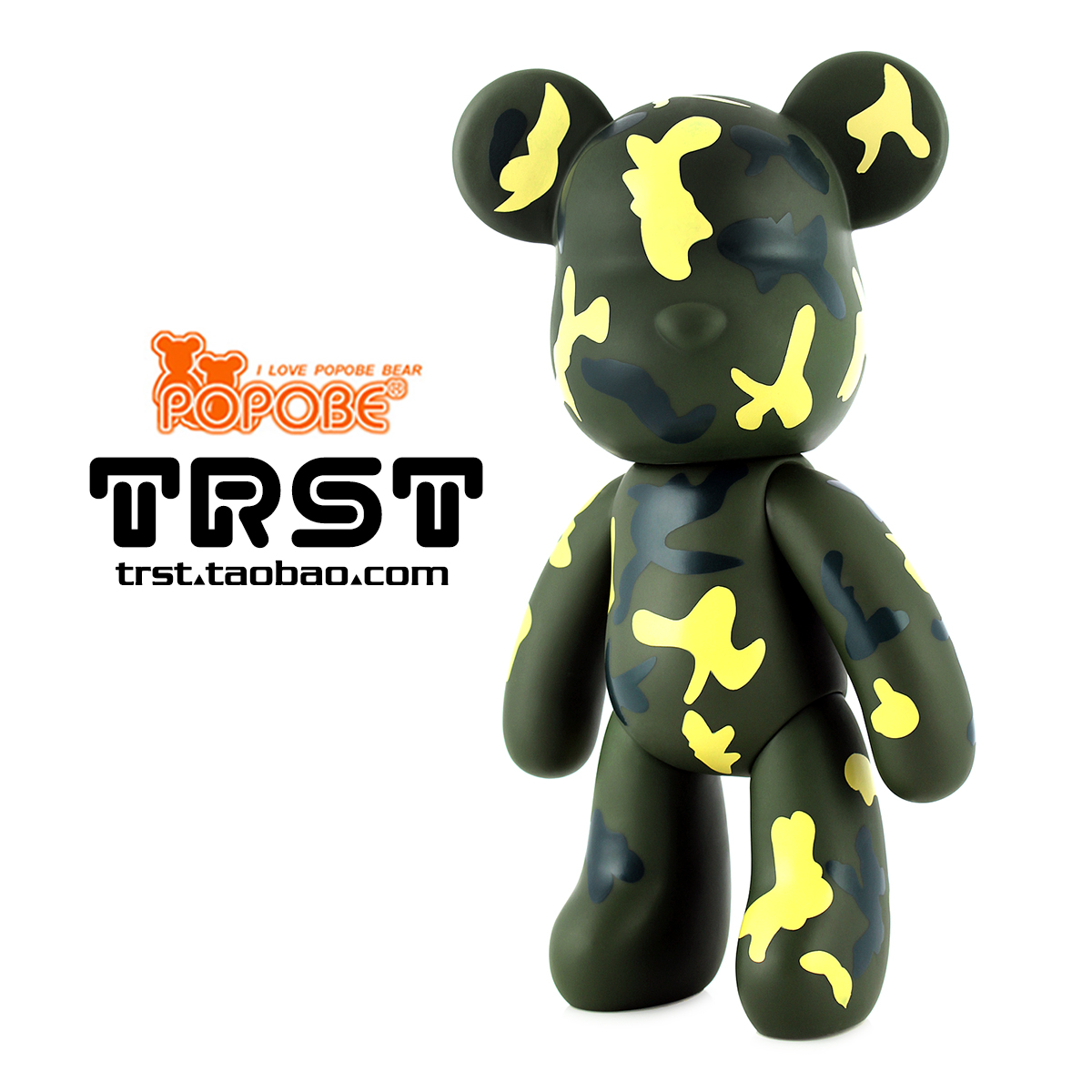 暴力熊迷彩摆件公仔