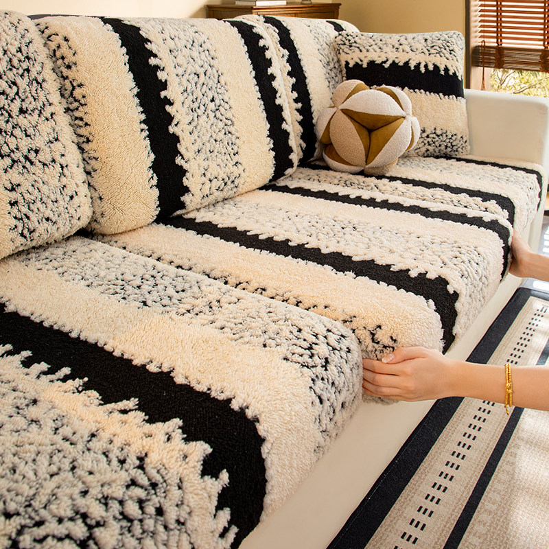秋冬季加厚毛绒沙发套罩全包套通用防滑坐垫套防猫抓沙发笠可定制,居家布艺,沙发垫,淘宝优惠券,粉丝福利购,淘宝优惠卷